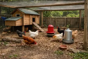 secure chicken coop and run setup for predator protection